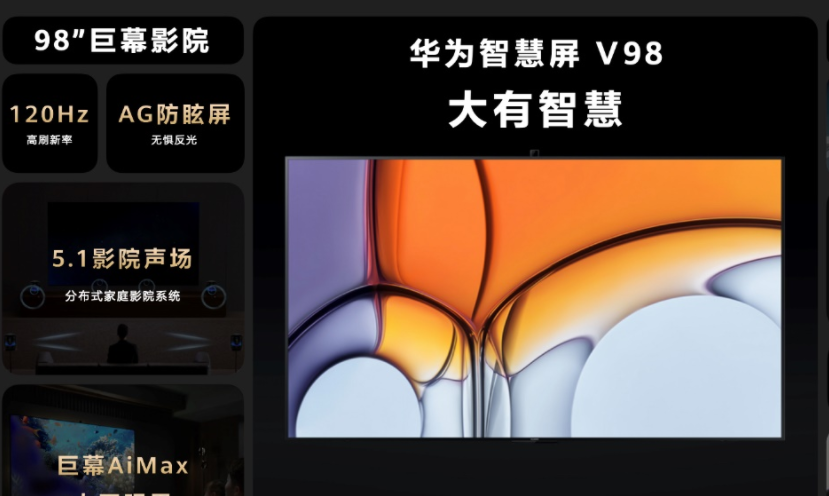 搭载HarmonyOS 2 华为智慧屏 V98正式发布